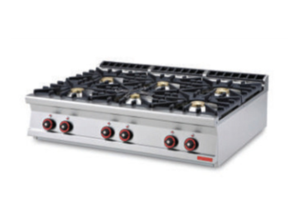 6 Burner Table Top Cooking Range
